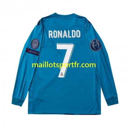 Maillot de Foot Real Madrid Cristiano Ronaldo 7 2017 Retro Troisieme ML